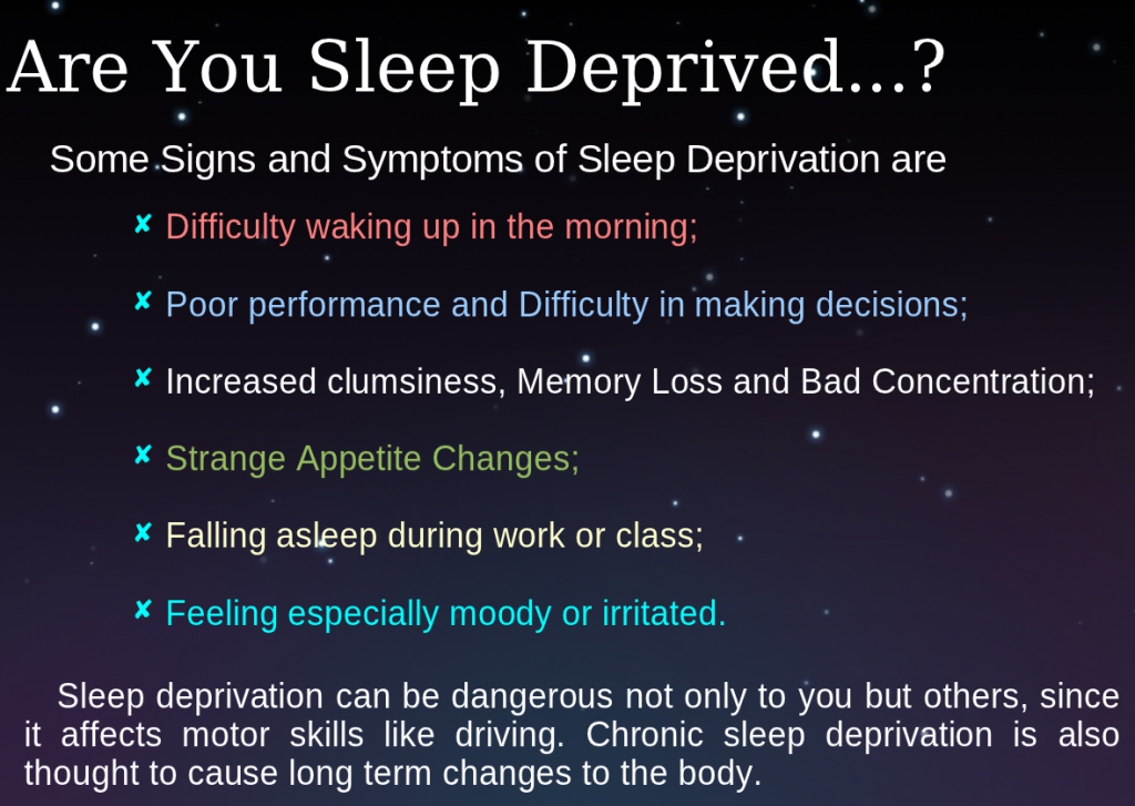 are you sleep deprived?