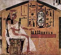 Queen Nefertiti Playing Senet