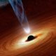 A black hole is black at the center due to strong gravitatonal pull