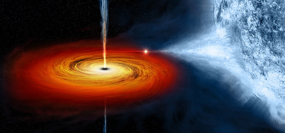 How masses concentrate in black hole to generate strong energy or light