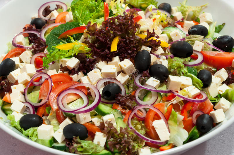 Greek salad.  Best salad recipes that make you healthy. 