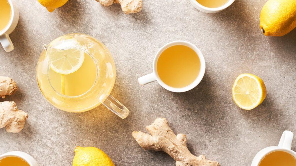 Lemon and Ginger tea to reduce waist size
