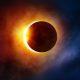 How moon comes in front of the sun.