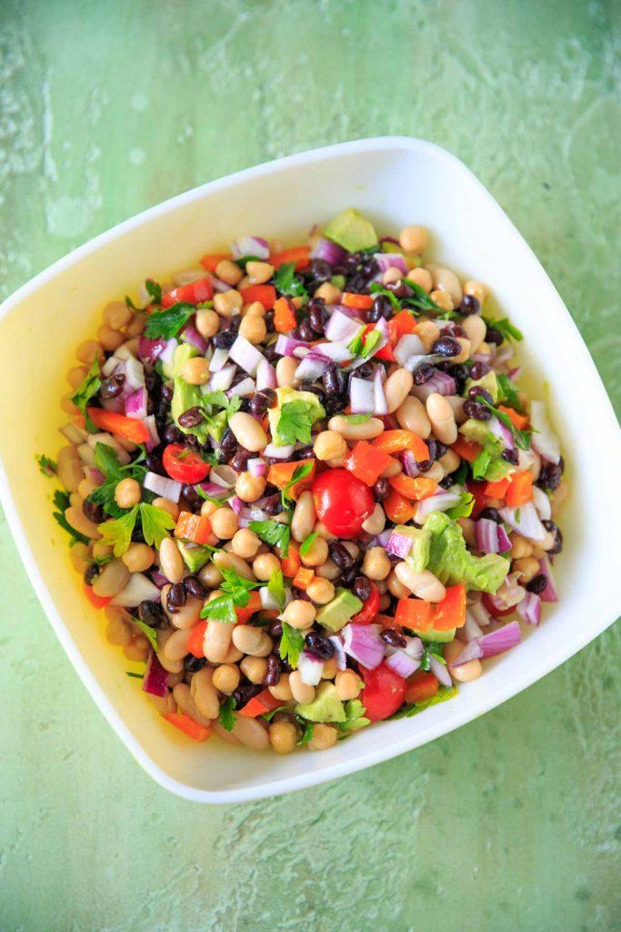 avacado and beans salad