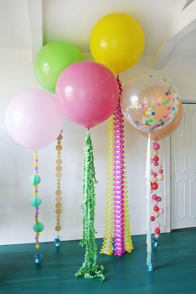 balloon ties with tassels
