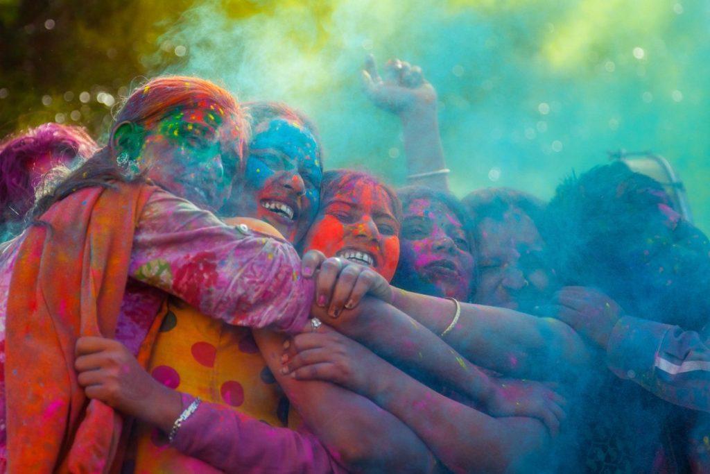 The Holi Festival is a colorful celebration.