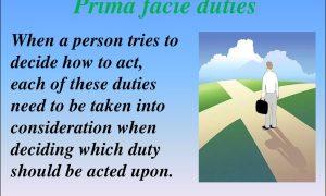 prima facie duties