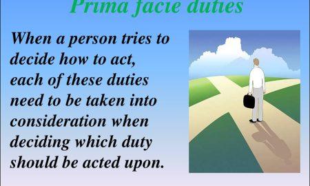 prima facie duties