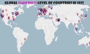 Global Happiness Level Of Countries In 2022