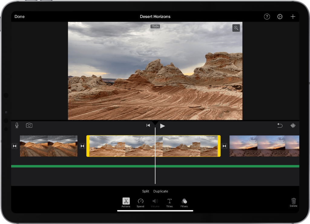 Try out iMovie software to edit your videos in no time. 