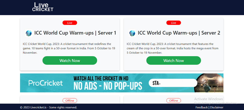 My Live Cricket- best site for live cricket streaming