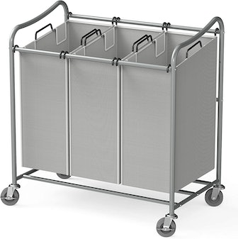 Order this Amazon rolling laundry cart now and get rid of dirty messy clothes.