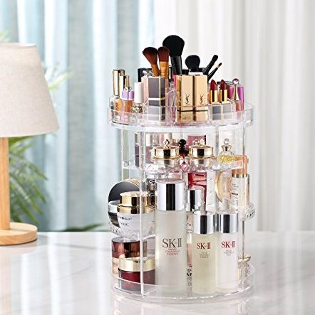 Makeup organizers are the most trending Amazon home organization products.