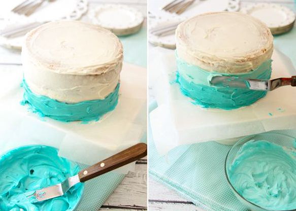 How To Ice Ombre Cake - Frosting Guide