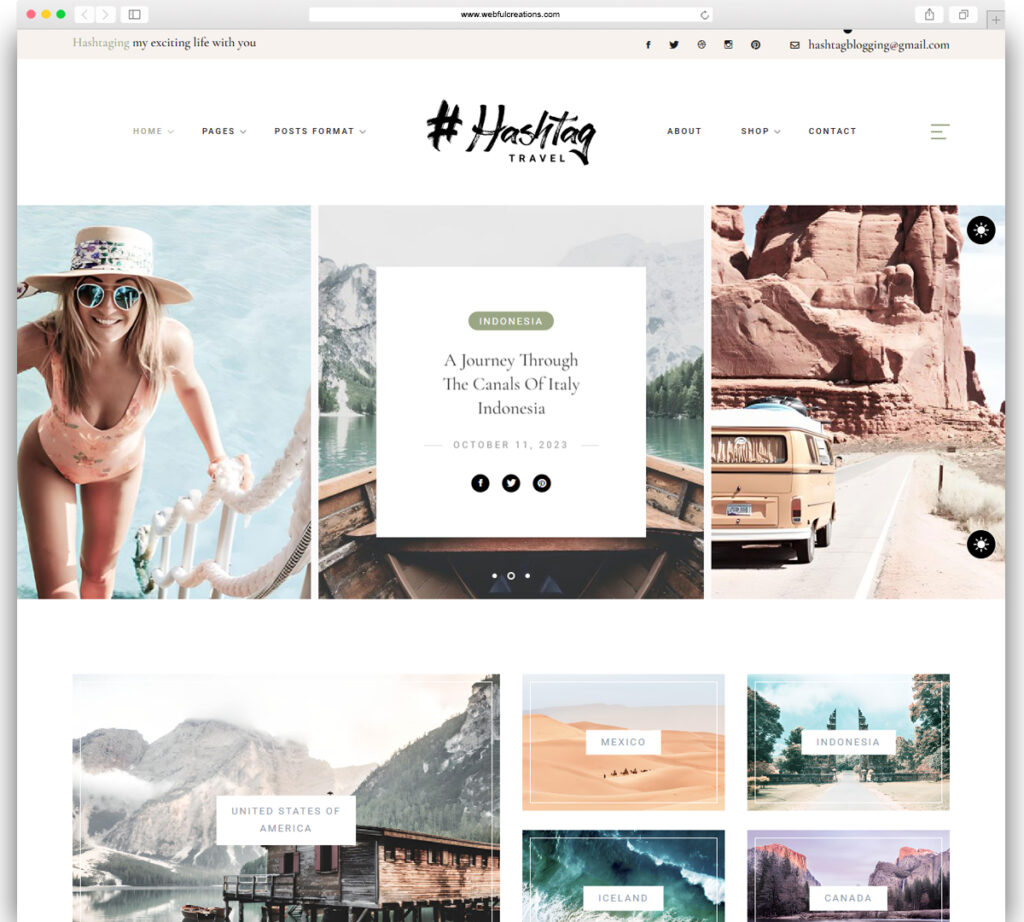 Hashtag - Personal Blog WordPress Theme