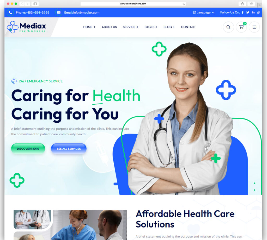 Mediax - Health & Medical WordPress Theme