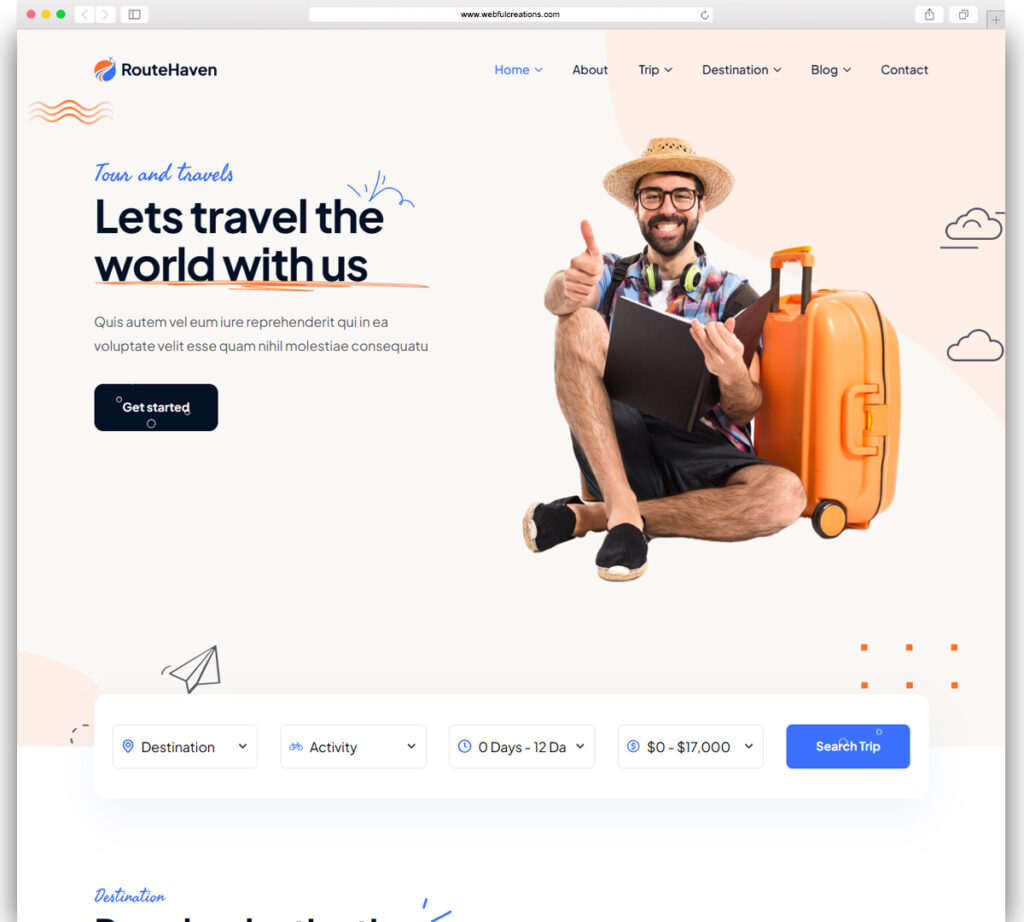 RouteHaven - Travel & Tour Booking WordPress Theme