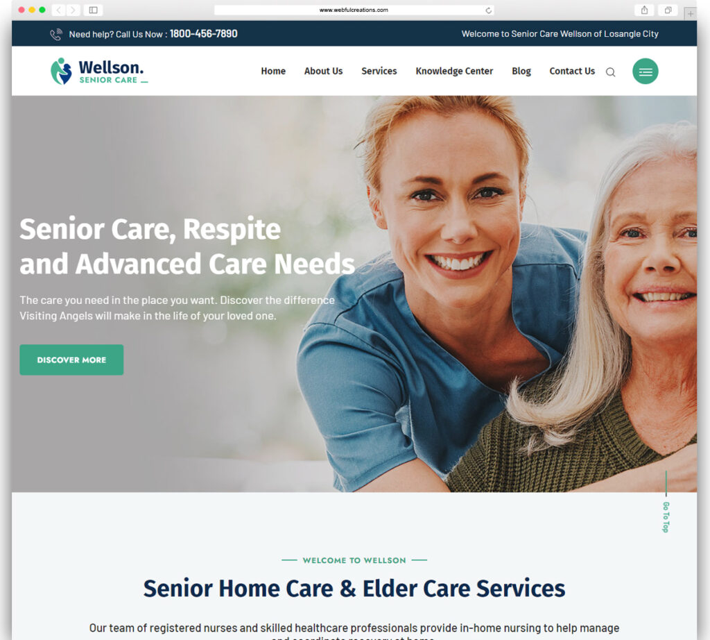 Wellson - Senior Care and Medical WordPress Theme