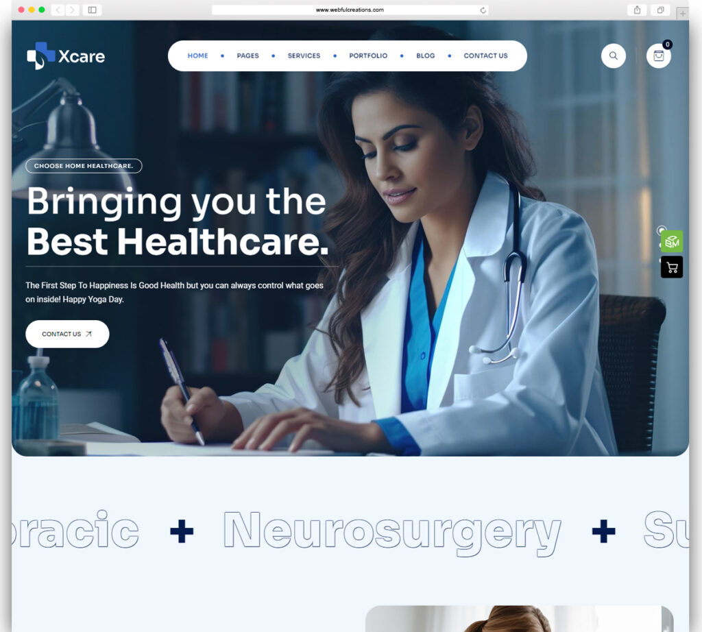 Xcare - Medical and HealthCare WordPress Theme