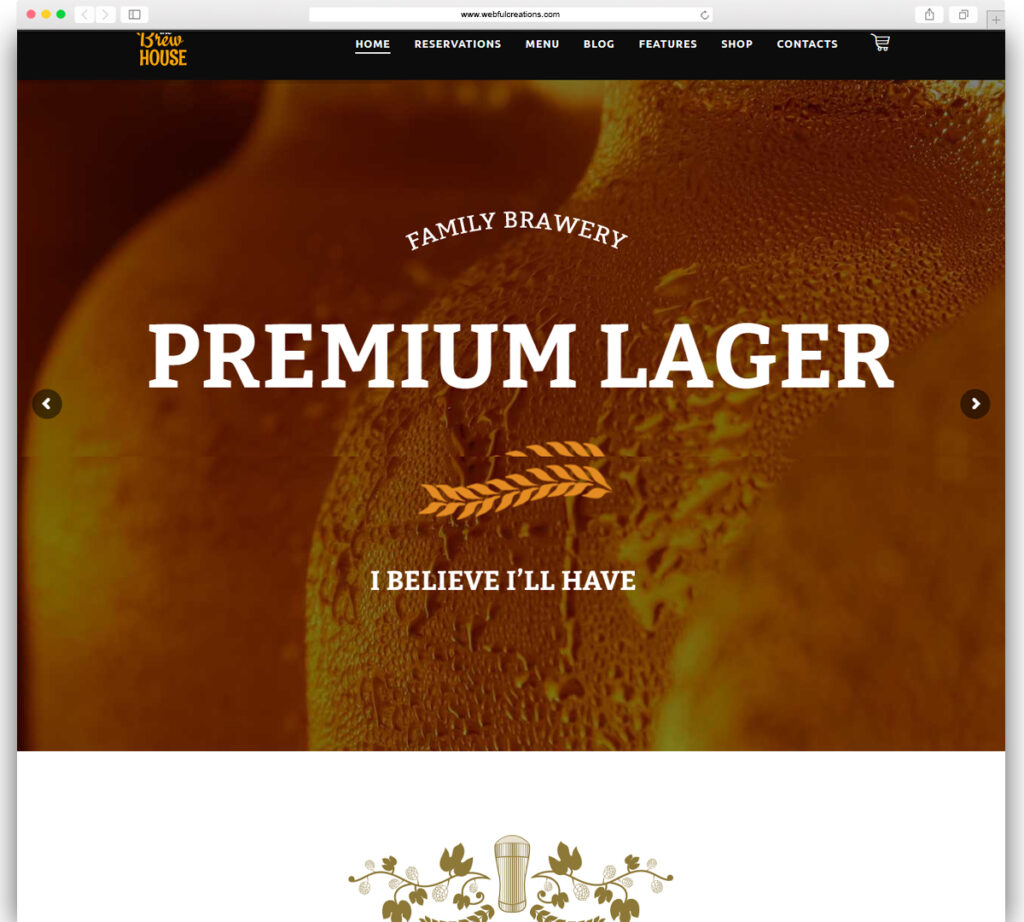 BrewHouse | Brewery / Pub / Restaurant WordPress Theme