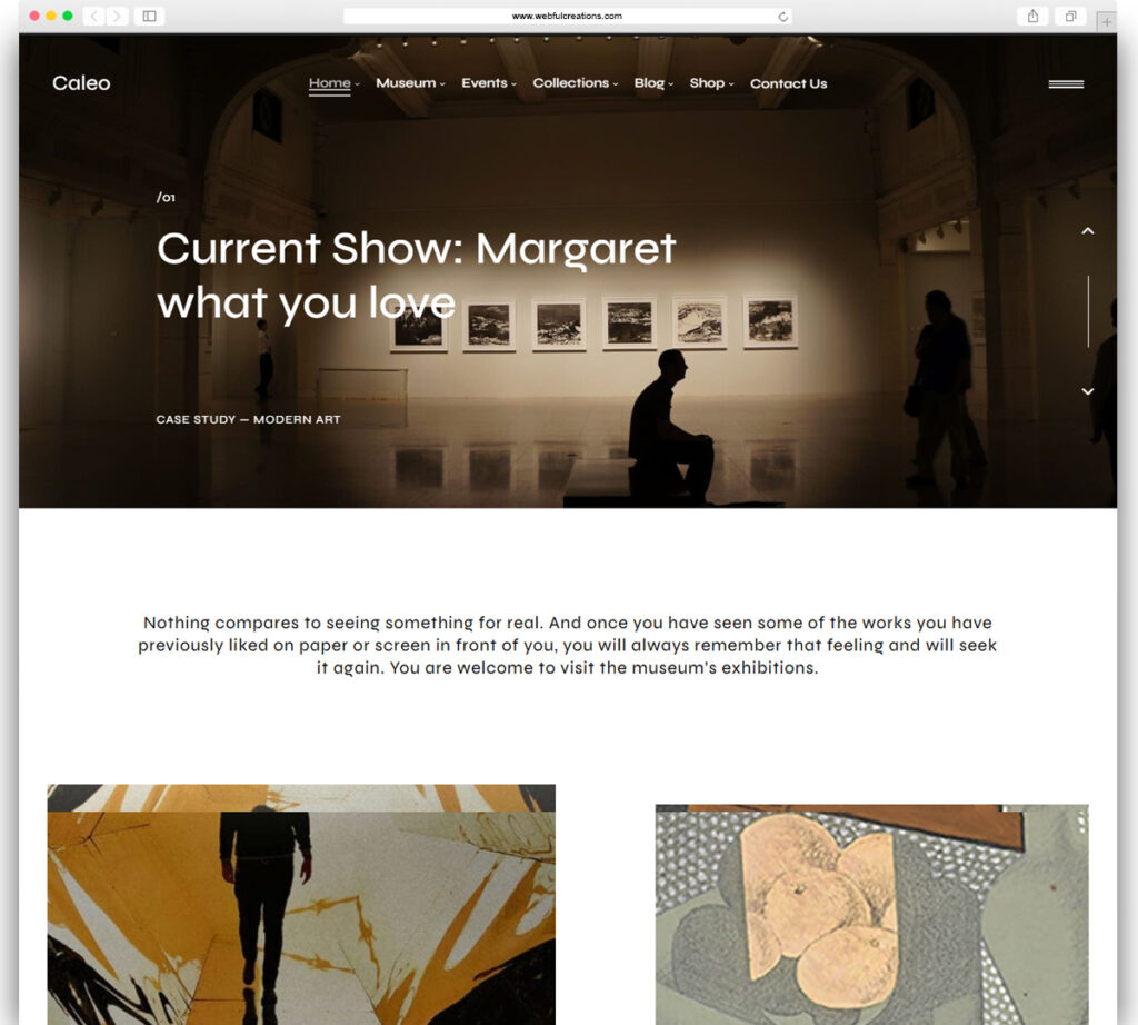 Caleo - Art Gallery WordPress Theme