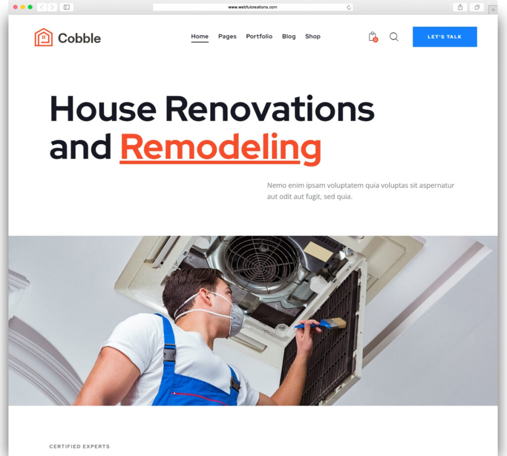Cobble - Flooring & Construction Service WordPress Theme + AI