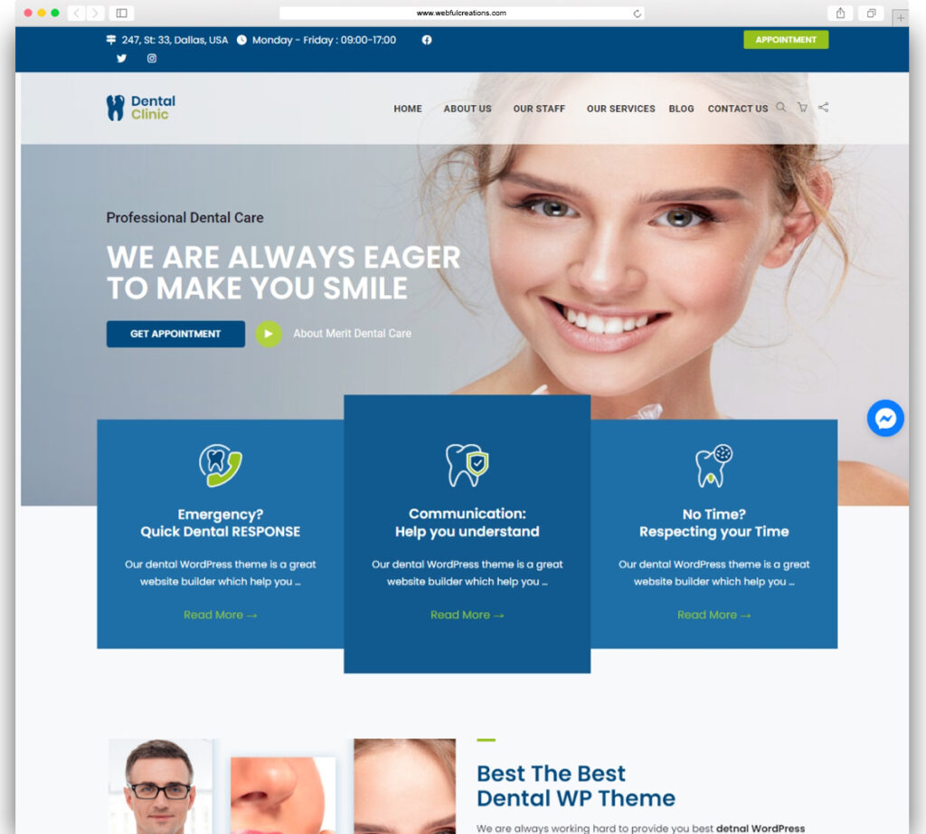 Dental Rebirth – Dentist WordPress Theme – WebfulBox
