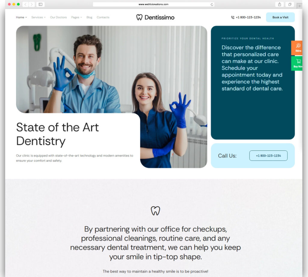 Dentissimo - Medical & Dentist WordPress Theme