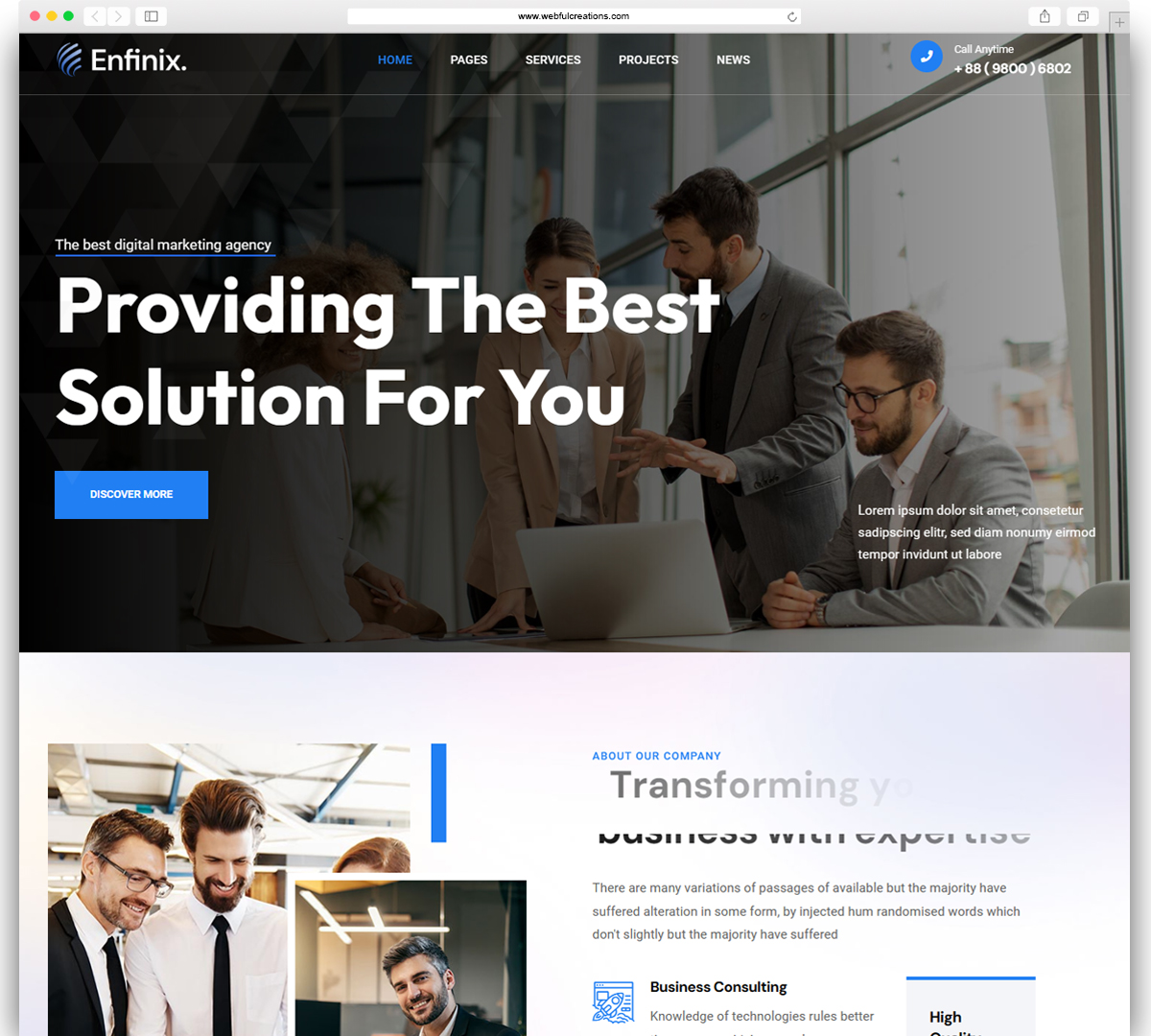 Best Business Consulting WordPress Theme - Fajar Magazine