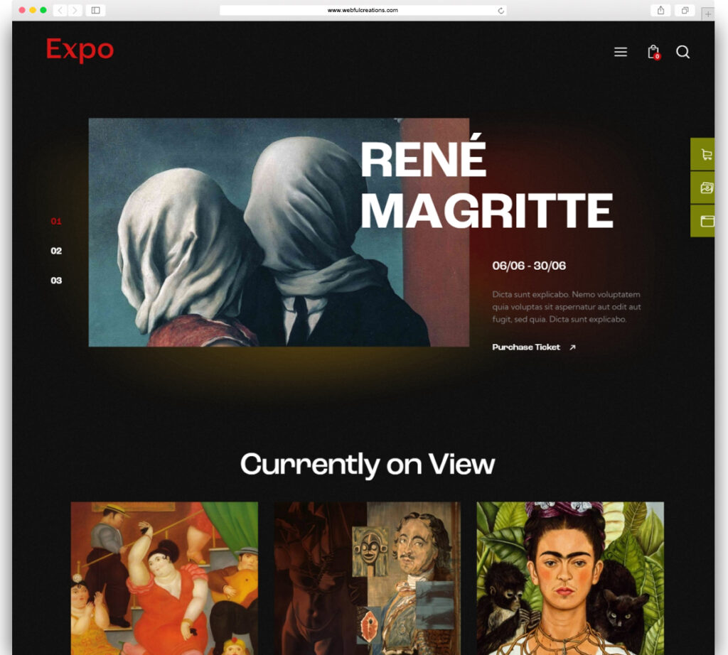 Expo - Modern Art & Photography Gallery WordPress Theme