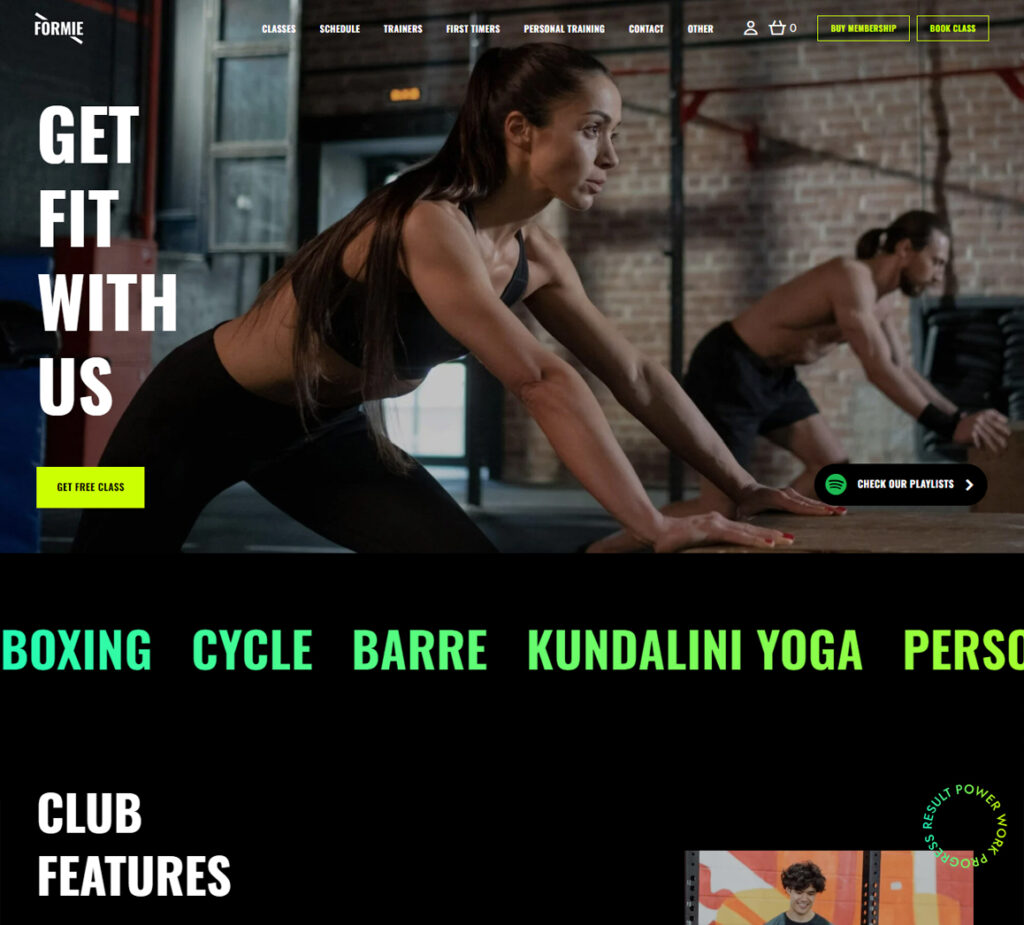 Formie — Personal Trainer Fitness Gym