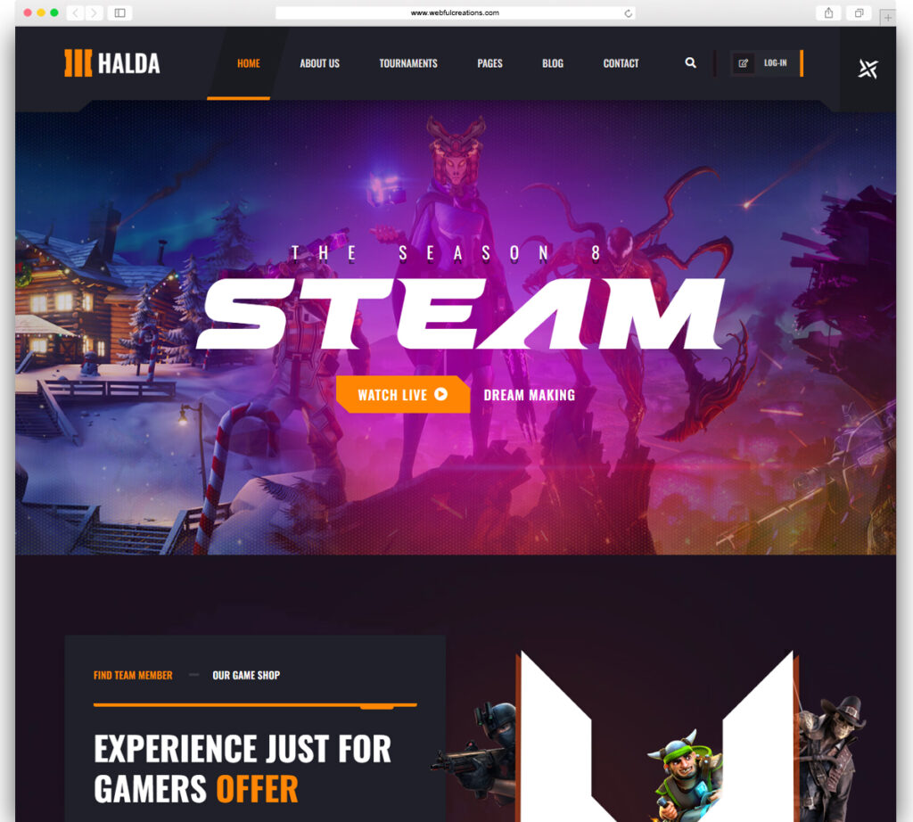 Halda - eSports and Gaming NFT WordPress Theme