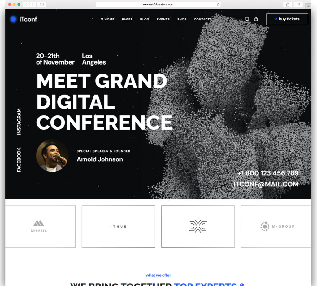 ITconf - Conference & Events WordPress Theme