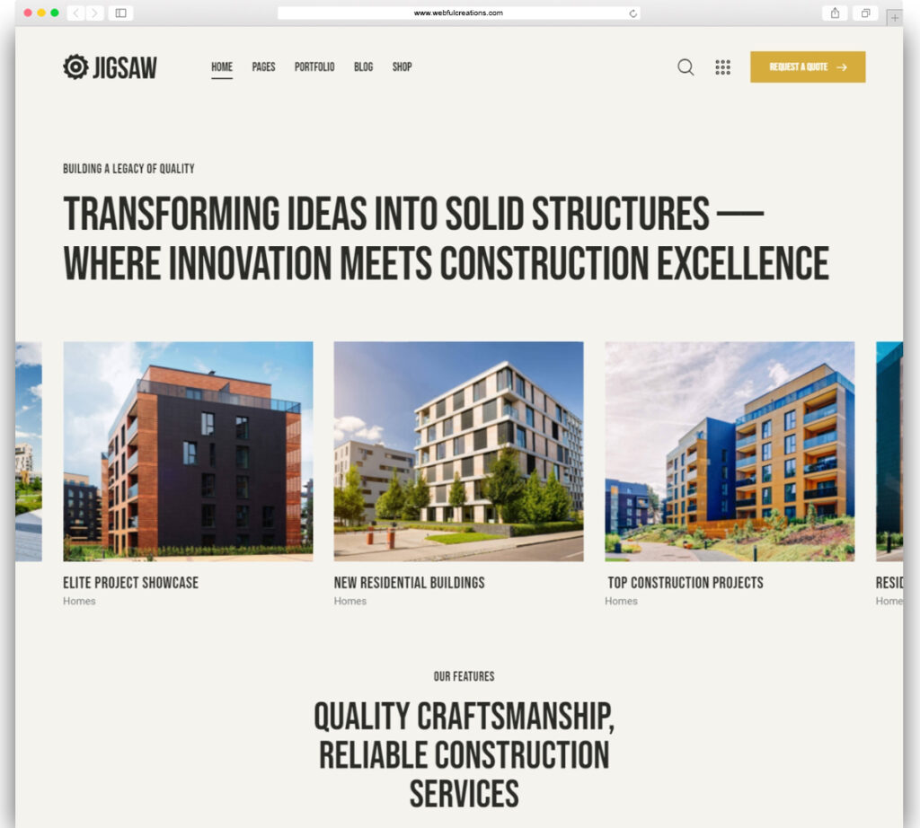 Jigsaw - Building & Construction WordPress Theme