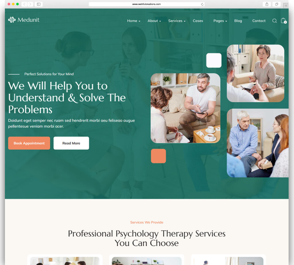Medunit | Psychology & Health Care WordPress Theme