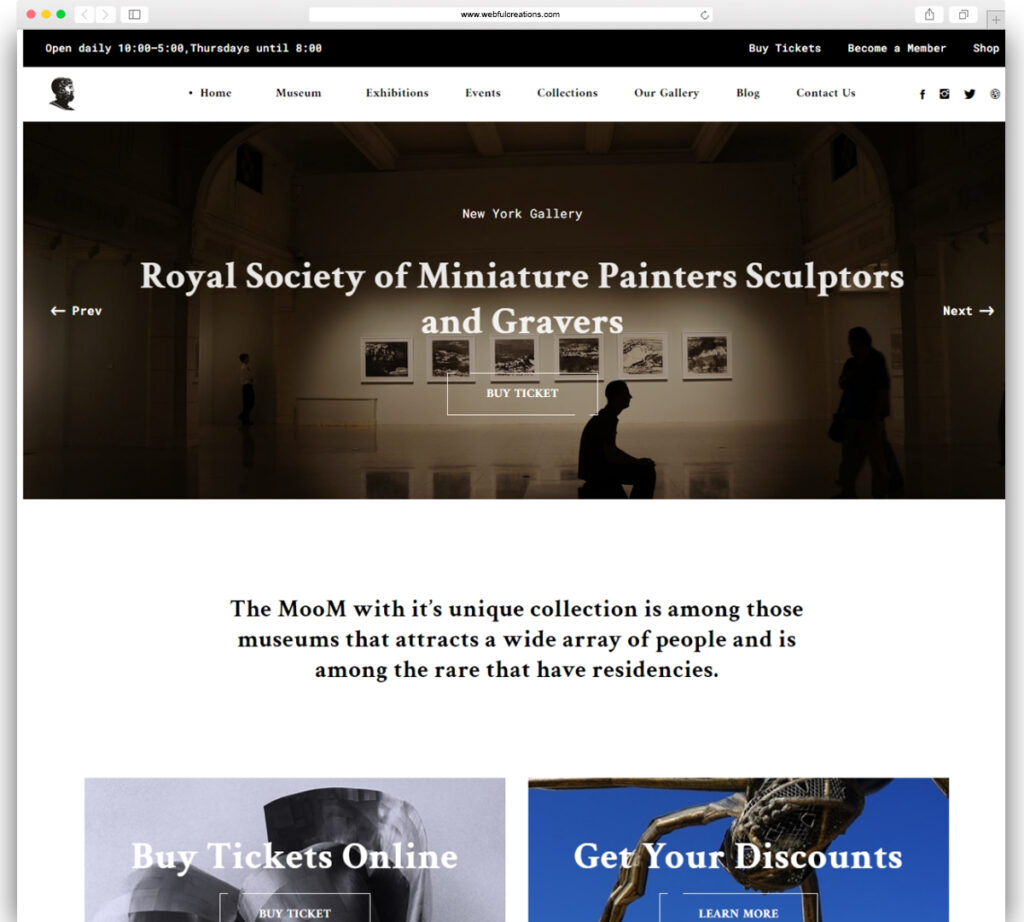 Mooseoom - Art Gallery, Museum & Exhibition WordPress