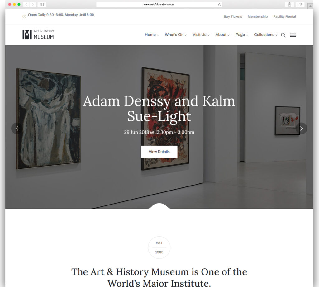 Muzze - Museum Art Gallery Exhibition WordPress Theme