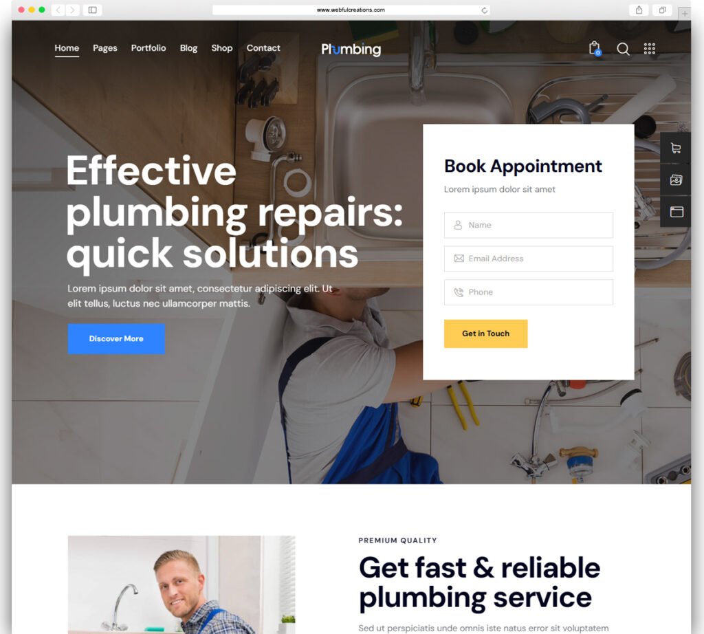 Plumbing Building - Tools & Store Theme