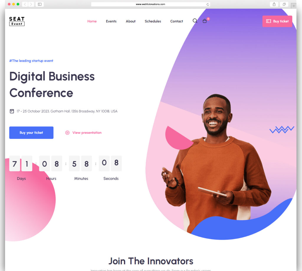 SEATevent - Event & Conference WordPress Theme