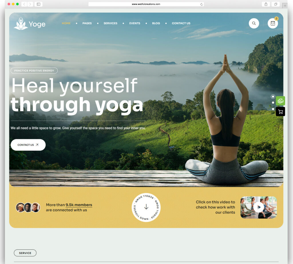 Yoge - Fitness and Yoga WordPress Theme