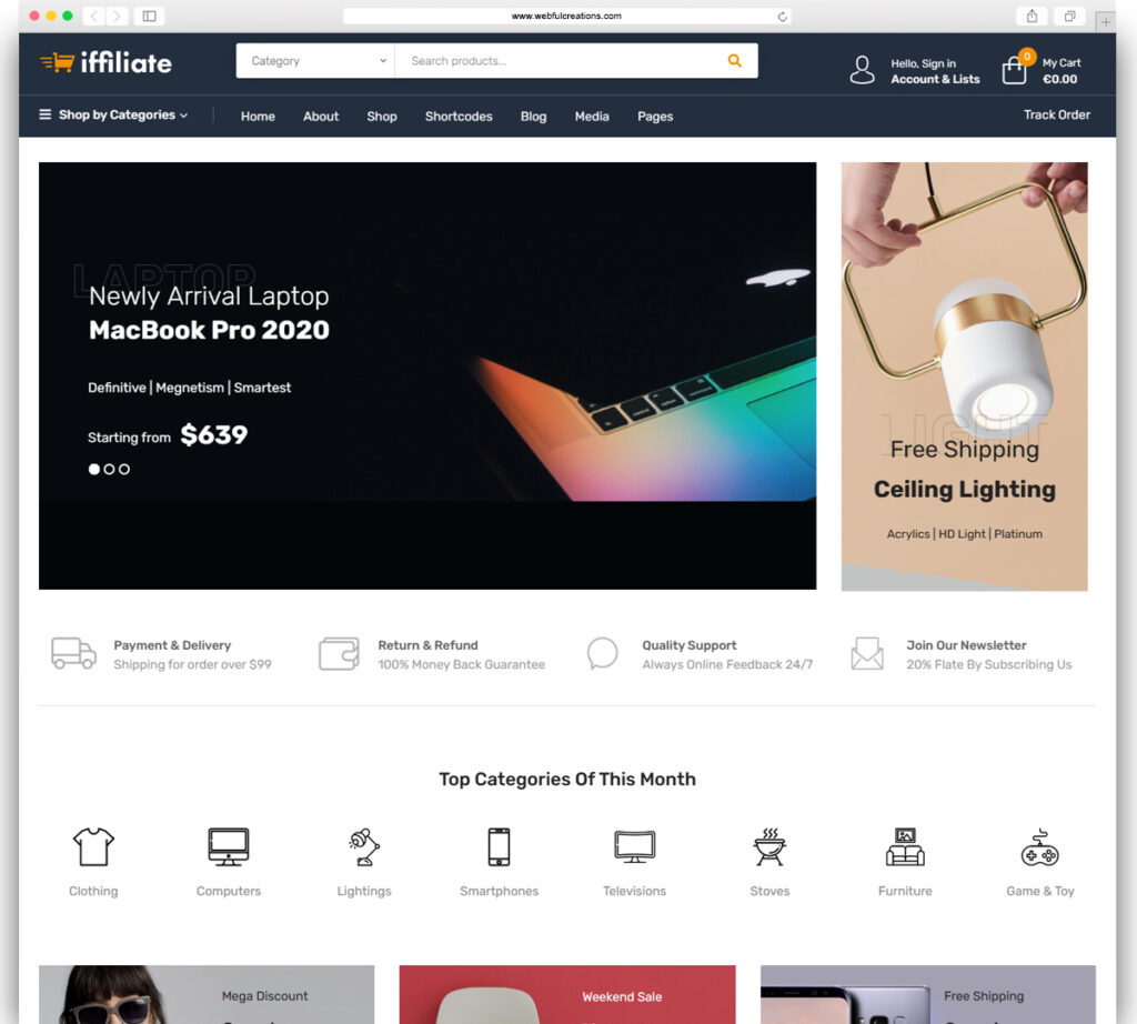 iffiliate - WooCommerce Amazon Affiliates Theme