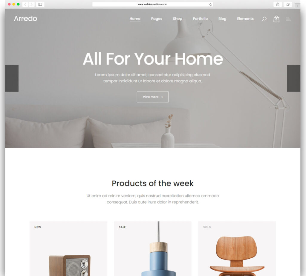 Arredo - Clean Furniture Store WordPress Theme