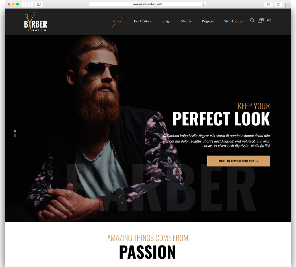 Barber - Hair, Tattoo & Beauty Salons WordPress Theme
