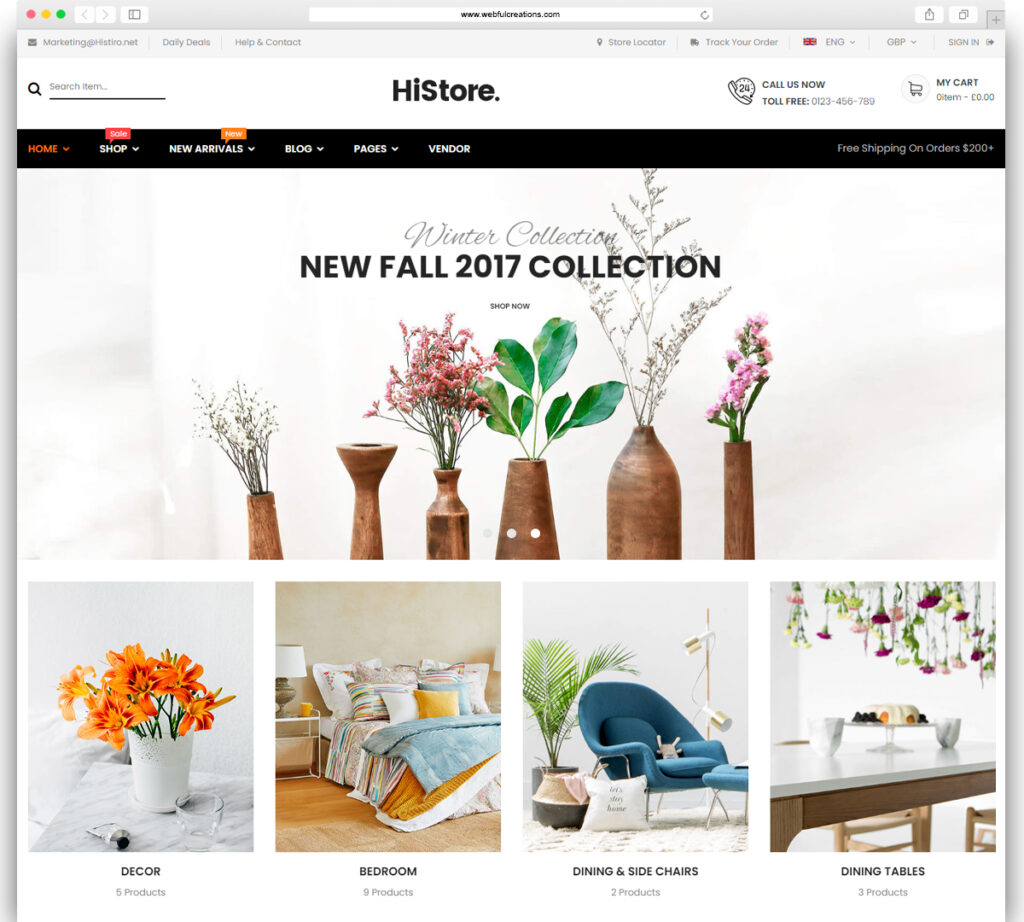 HiStore - Fashion Shop, Furniture Store eCommerce MarketPlace WordPress Theme (Mobile Layouts Ready)