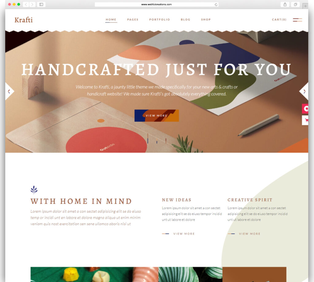 Krafti - Arts & Crafts WordPress Theme