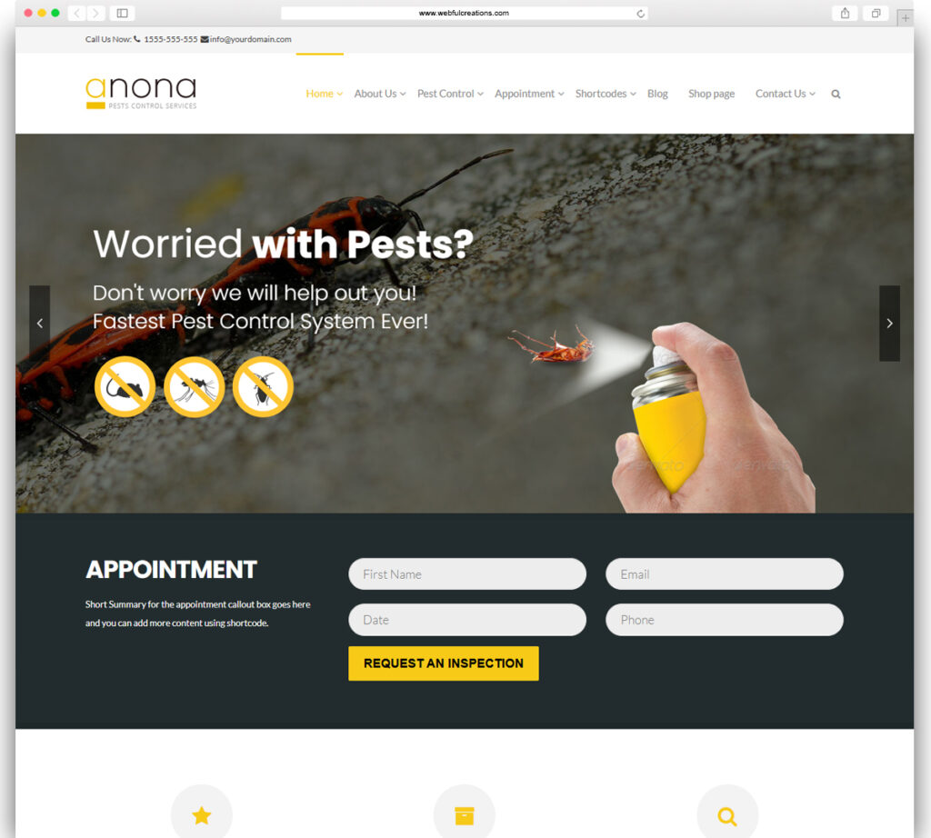 Anona - Pest Control WordPress Theme