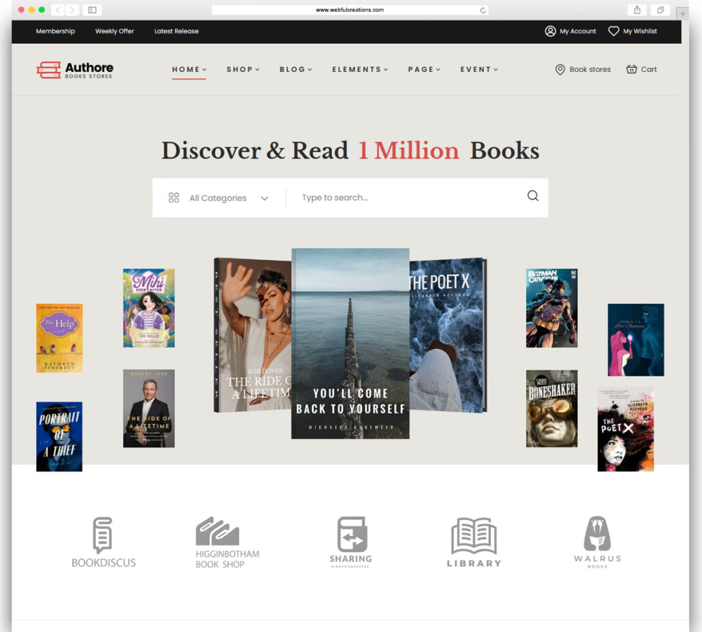 Authore - WordPress Theme for Authors and Publishers