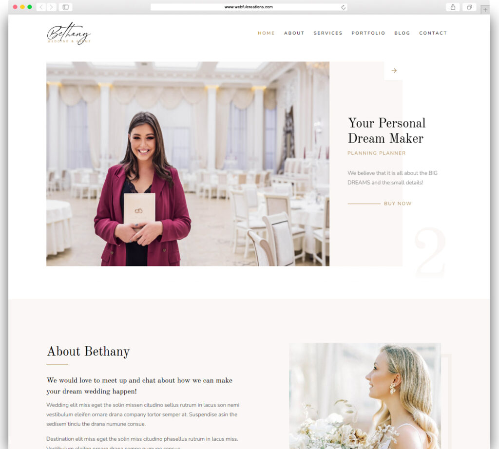 Bethany - Wedding & Event Planner WordPress