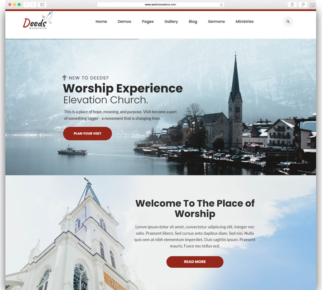 Deeds - Best Responsive Nonprofit Church WordPress Theme