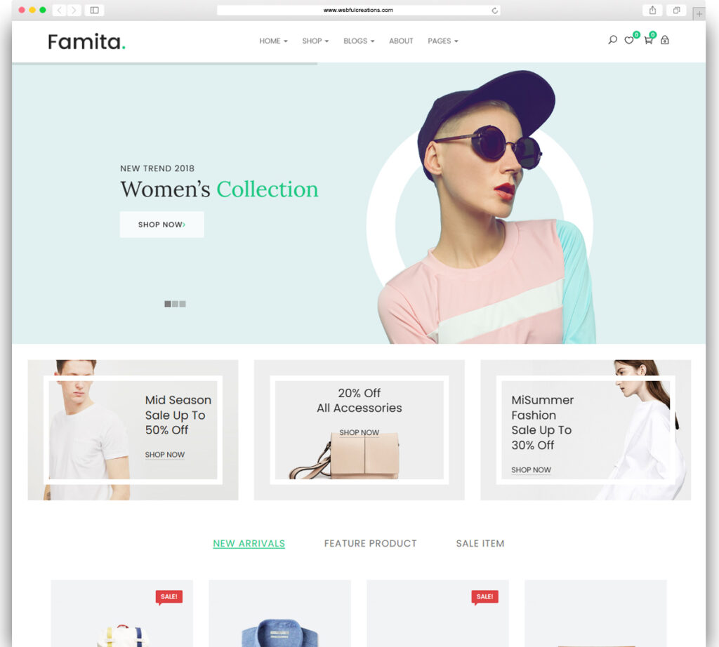 Famita - Minimalist WooCommerce WordPress Theme